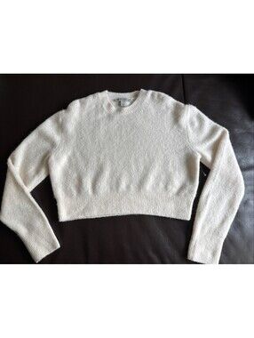 All Saints  Curtis Wool Blend  Cropped Sweater  Size L